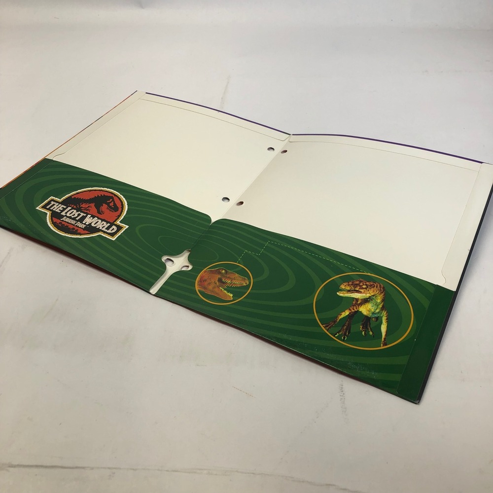 Vintage 90s Folders Lot of 6 Looney Tunes Dalmatian Jurassic Park Soccer - Picture 12 of 16